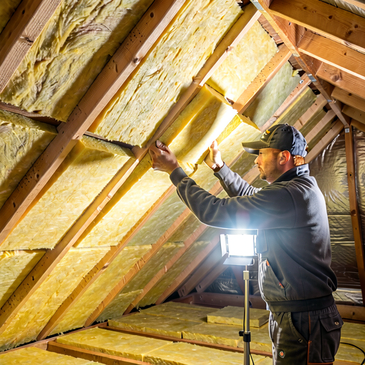 Dachdämmung Einbau